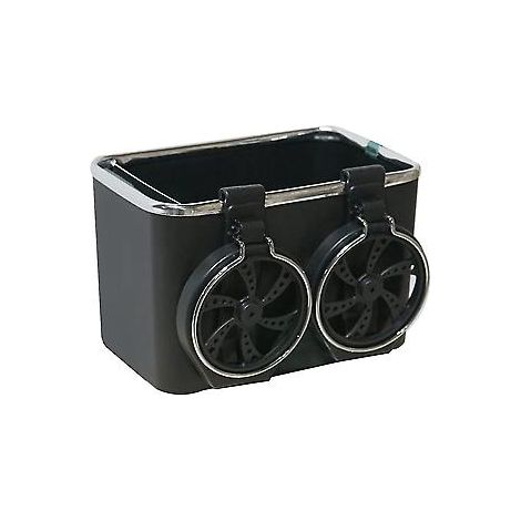 Aufbewahrungsbox für die Auto-Armlehne, Getränkehalter, Organizer, multifunktionaler Organizer für die Auto-Konsole, schwarz