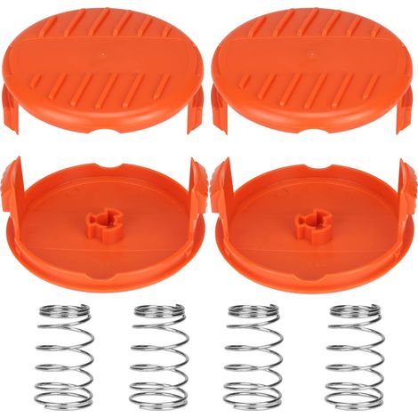 Convient aux capuchons de bobine A6481 A6485 RC-100-P pour Black Decker GL280, GL301, GL425, GL430, GL545, GL555, GLC13, STC1820, ST1823, GLC1825L, GLC3000. Couvercle de bobine de remplacement. (4 cap (1/5)