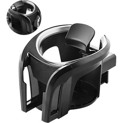 Porte-gobelet universel pour voiture  Porte-gobelet 2 en 1, porte-bouteille, porte-canette, porte-tasse à café  Support de téléphone réglable pour grille d'aération, compatible avec tous les téléphone
