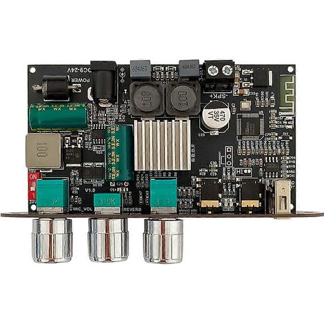 Bluetooth 5.3 1001UM Leistungsverstärkerplatine, 100W Mono-Subwoofer-Leistungsverstärker mit Mikrofon und Hall. (1/5)