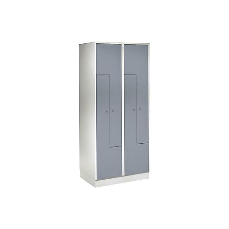 Taquilla en Z München  2 secciones  A 800 mm  puertas en gris