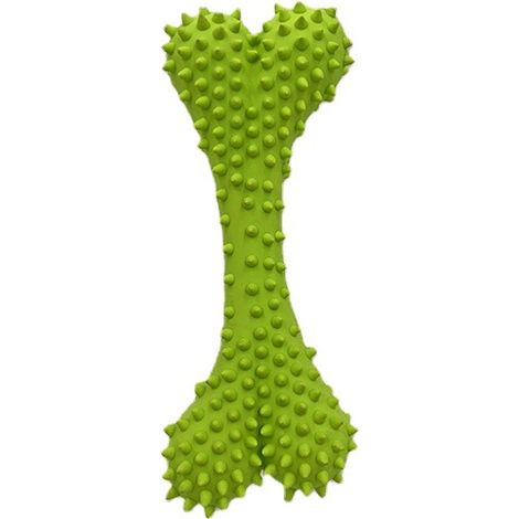 MINKUROW Hundezahnbürste, Hundezahnpflege, Hundezahnbürste, Zahnreinigungs-Kauspielzeug für Hundewelpen, Mundpflege für Hunde (Mittelgrün) (1/4)