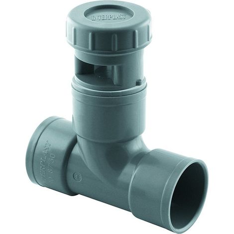 Té anti vide diametre FF 40 mm - Clapet équilibreur de pression d'air - Aérateur à membrane - jardiboutique