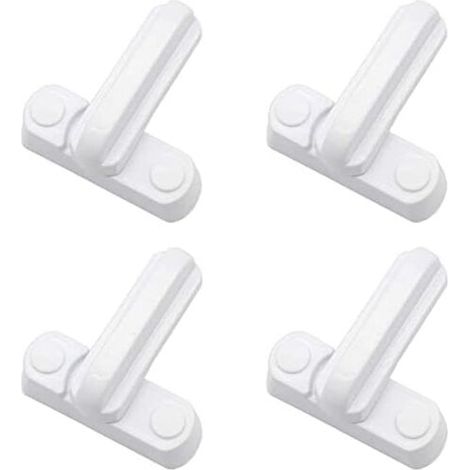 EASYCOMFORT Lot de 4 Serrures Loquets Bloque Poignee Sécurité Domestique Supplémentaire Remplacement Pour Maison Portes Placards Fenêtres (1/4)