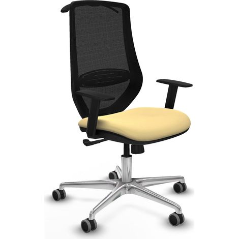 piqueras-y-crespo Mardos Bürostuhl Creme ergonomisch