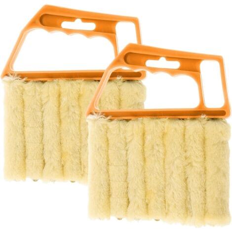 BUNTHAUS Lot de 2 brosses pour store, plumeau de nettoyage de rideau, outil de nettoyage de store, outil de dépoussiérage, brosse de nettoyage de poussière (1/5)