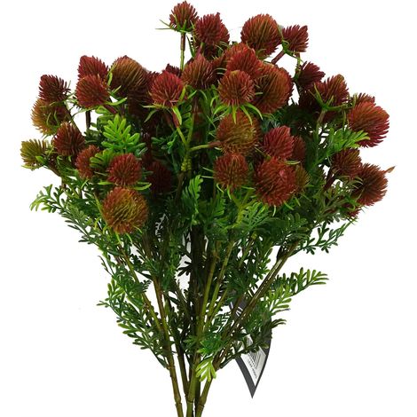 Pack of 6 x 55cm Craspedia Stem Red Artificial (1/5)