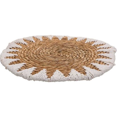 Salvamantel trenzado blanco d38x1 (1/5)