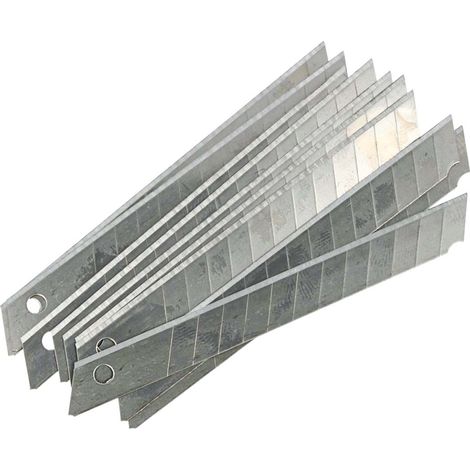 10 Pezzi Lame Di Ricambio 9mm Per Taglierino Universale (1/3)