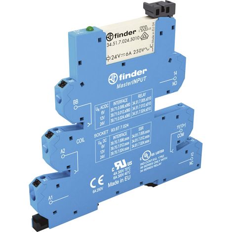 Finder 39.71.8.230.5060 Koppelrelais 230 V/AC 6 A 1 Wechsler  1 St.