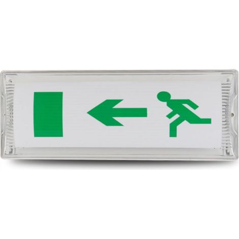 Voyant D'évacuation De Sécurité,Lumière De Sortie D'urgence,Lumière De Sortie De Sécurité LED,Lumière De Signe De Sortie De Secours de LED Pour Les Centres Commerciaux,Supermarché Etc(35115.5cm) (1/5)