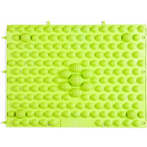 Grand tapis de marche pour acupression plantaire, plaque de réflexologie des pieds, antidérapant pour salle de bain, jeux extérieurs, vert. (1/3)