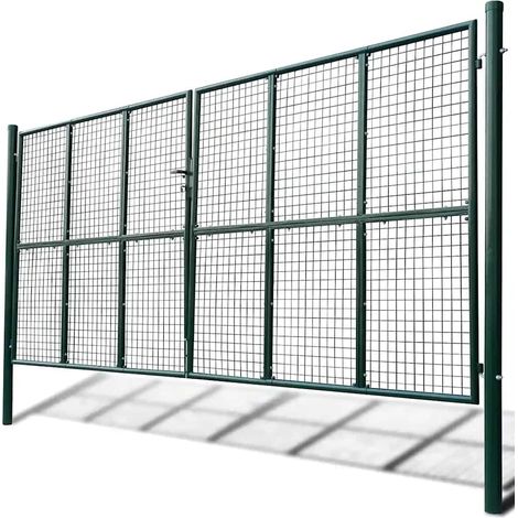 Maison Exclusive - Maschen-Gartentor 400x175 cm