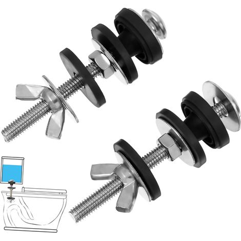 Boulons de Réservoir Wc en Acier Inoxydable 2 Pièces (1/5)
