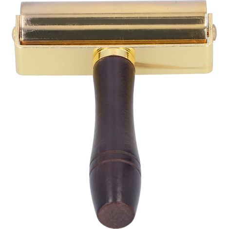 Roulette à pression en cuir, rouleau de laminage manuel, outil de bricolage pour bordures en cuir, accessoire DIY de marouflage. (1/5)