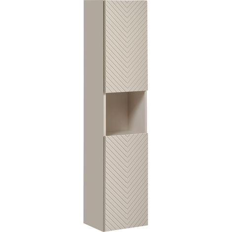 Meuble colonne de salle de bain suspendu VIVA CACHEMIRE 30 x 140 cm (1/5)