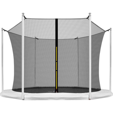 Aga Sicherheitsnetz für Trampolin 250 cm 8 ft für 6 Stangen Schwarz Innennetz