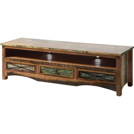 TV-Board Altholz 170x50x50 mehrfarbig lackiert NATURE OF SPIRIT 134