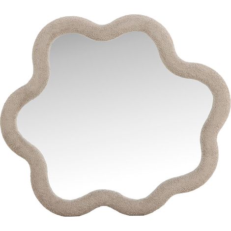 Miroir Mural Ondulé "Kungsbacka" 70cm Beige (1/5)