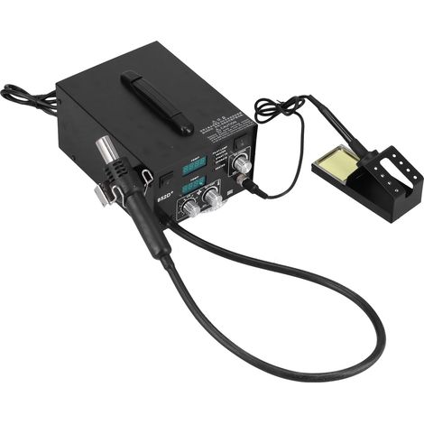 Station de soudage à air comprimé avec double affichage numérique, outils de dessoudage réglables pour le bricolage, 650 W, prise 852D+UE, 220 V (1/5)
