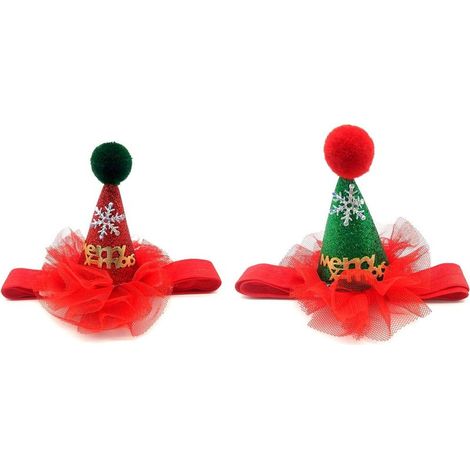 Ensemble de 2 chapeaux de Noël pour chien-