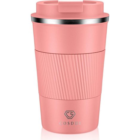 Isolierbecher 380ml Edelstahl auslaufsicher doppelwandig für Kaffee & Tee (1/5)