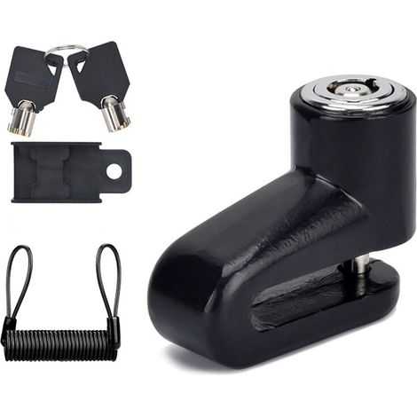 Antivol de moto, trottinette électrique, scooter électrique, frein à disque compact et polyvalent. (1/5)