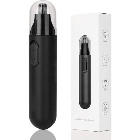 Tondeuse électrique pour poils de nez et d'oreilles - Épilateur de poils de nez professionnel pour hommes et femmes (1/5)