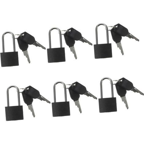 de 6 mini clés pour casiers à bagages et boîtes à bijoux