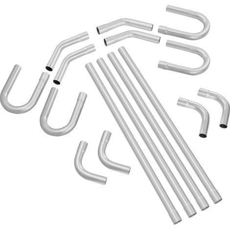 Kit de escape VEVOR, 16 piezas, universal, acero galvanizado, tubo grande, resistente a la corrosión, acero de bajo carbono. (1/2)