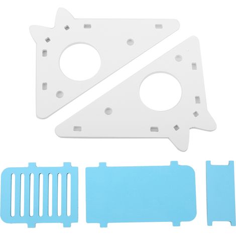 Maison de Hamster en bois, nid de repos, assemblage d'escaliers, jouet d'exercice pour petit animal de compagnie (bleu) (1/5)