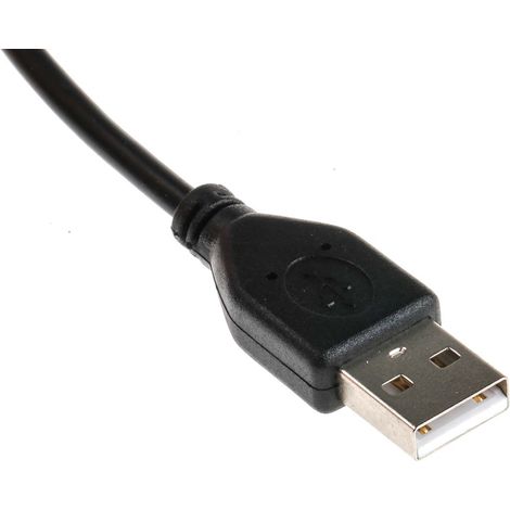 Câble USB RS PRO, USB-A mâle vers USB-A mâle, Noir, 3m ( Prix pour 1 )