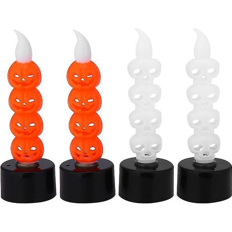 Lot de 4 lampes décoratives pour Halloween