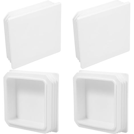 Capuchons De Poteaux Carrés 4 Pièces 10X10X1.06 Pouces Couvercles Étanches En Plastique Abs Protection Contre Eau Poussière Pour Clôture Jardin Bricolage (1/5)