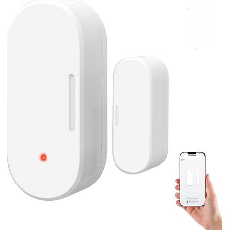 (1 Pack) Capteur de Porte et de Fenêtre Intelligent, Nécessite Connexion ZigBee Gateway,détecteur sans Fil pour système d'alarme et Maison Intelligente, Compatible avec 2MQTT，Home Assistant，Alice (1/5)