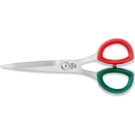 Sanelli Premana Professional Forbice Lavoro professionale 7 Pollici, Acciaio Inossidabile, Verde/Rosso