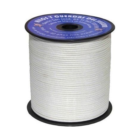 Cuerda Trenzada 04Mm Nylon Blanco Platinium Hyc 200 Mt