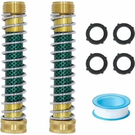 Filiyano – Adaptateur d'extension pour tuyau d'arrosage PLTS, durable et indéformable, avec raccord de tuyau à ressort spiralé, installation facile (1/4)