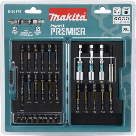 Impact Premier Lot de 38 embouts de torsion Forme C et E (1/5)