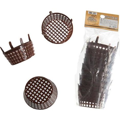 Porta concime, contenitore in plastica per bonsai 50 mm, 10 pezzi