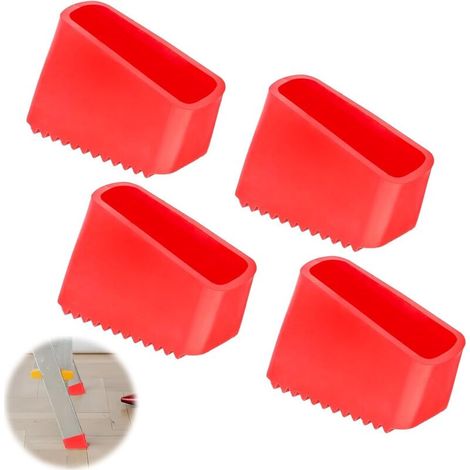 4 Rubber Feet for Ladders 50 x 20 mm Non-Slip Ladder Caps Replacement Ladder Feet Universal Protection for Home Workers (1/5)