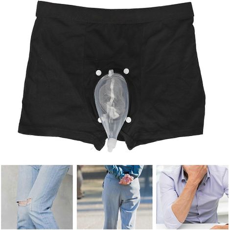 Couche urinoir homme pour personnes âgées, poche à urine avec sonde et collecteur, protection incontinence masculine, solution pratique et discrète. (1/5)