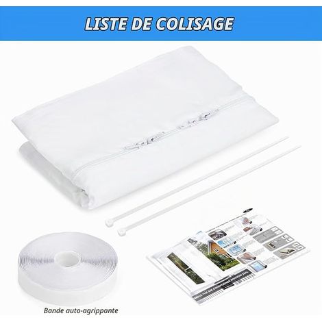 Calfeutrage Fenetre Climatiseur - Kit d'étanchéité Universel Portable pour climatiseur Mobile et sèche-Linge - Coupe-Froid Anti-air Chaud avec Fermeture éclair et adhésif (1/3)