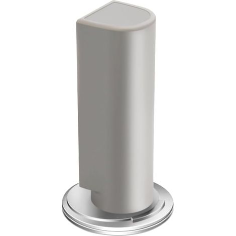 Tope de puerta magnético de 2 piezas, base de tope de puerta silenciosa ajustable con función anti-patada, apto para marcos de puerta de más de 16 mm de ancho - gris (1/5)