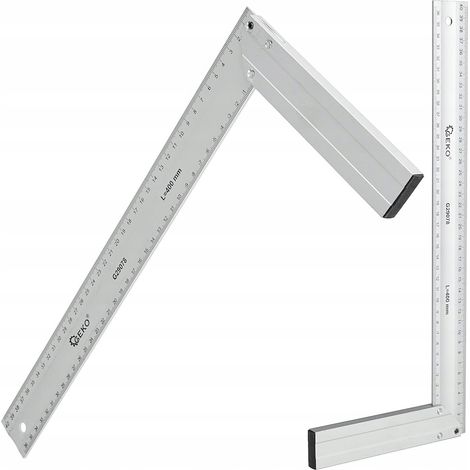 Équerre de construction en menuiserie 400 mm ALU (60) (1/4)