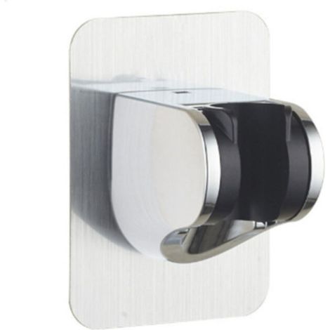 Support De Pommeau De Douche - Fixation Murale - Argent Plaqué - ABS - Pour Salle De Bain Et Cuisine - 1 Pièce (1/5)