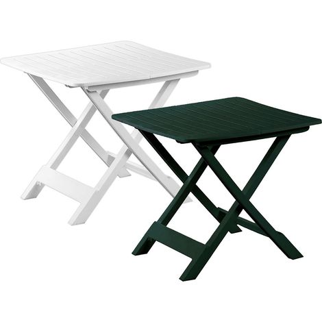 Mesa de resina plegable Tevere blanco 79x72 Progarden