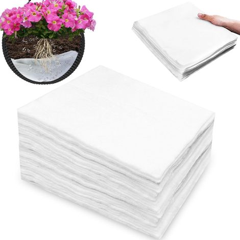 Tapis d’Arrosage pour Plantes 10 Pièces 25 x 25 cm, Feutre Absorbant Découpable pour Pots, Jardinières et Paniers Suspendus (1/5)