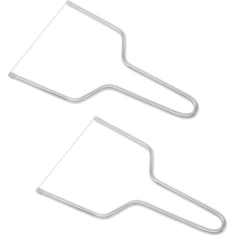 Lot de 2 couteaux à trancher le beurre et le fromage en acier inoxydable (grand format) (1/5)