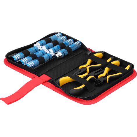 Coffret d'outils de réparation avec douilles hexagonales, pinces, tournevis, acier rapide, équipement de bricolage domestique (1/5)